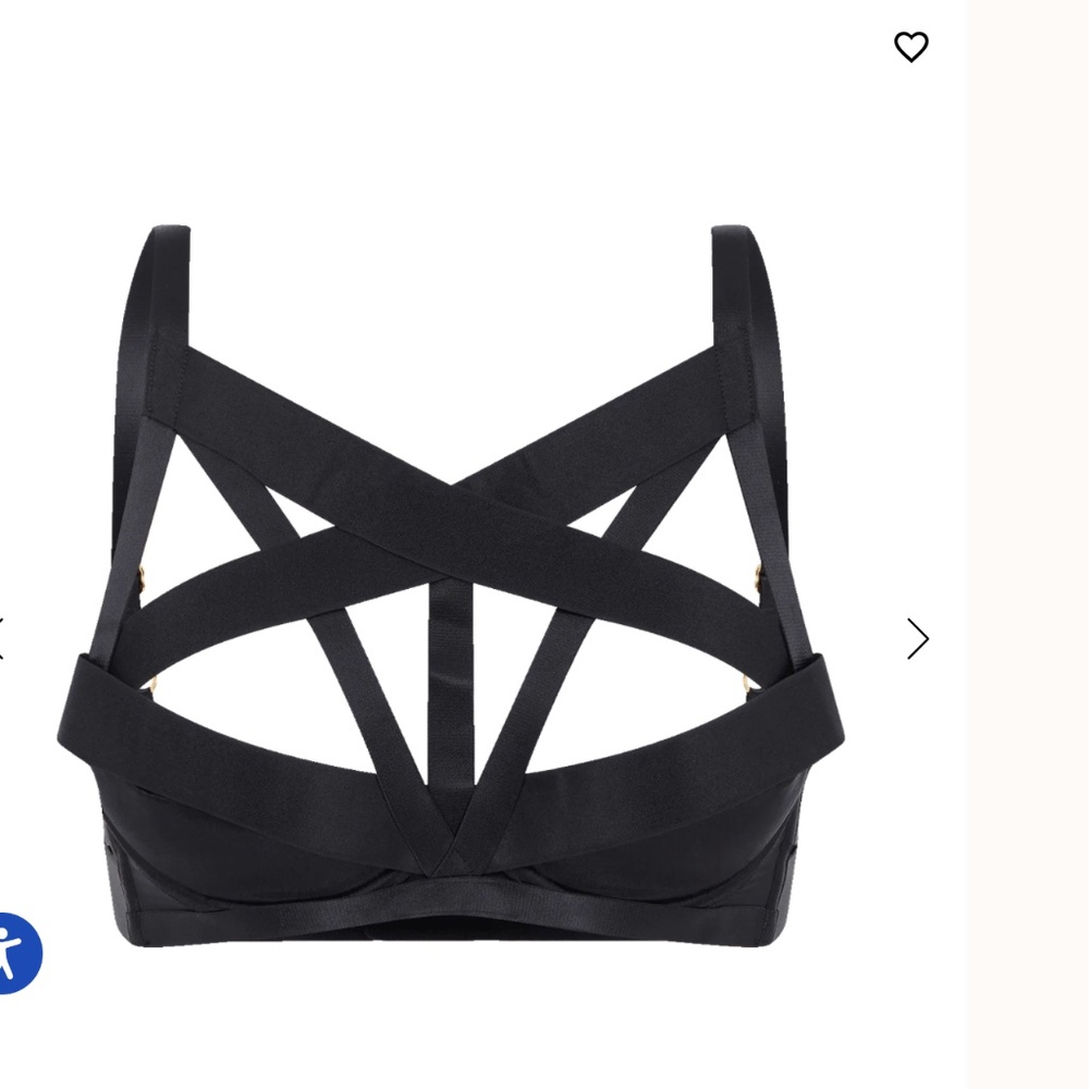 Agent Provocateur Whitney Black High Neck Underwire Bra